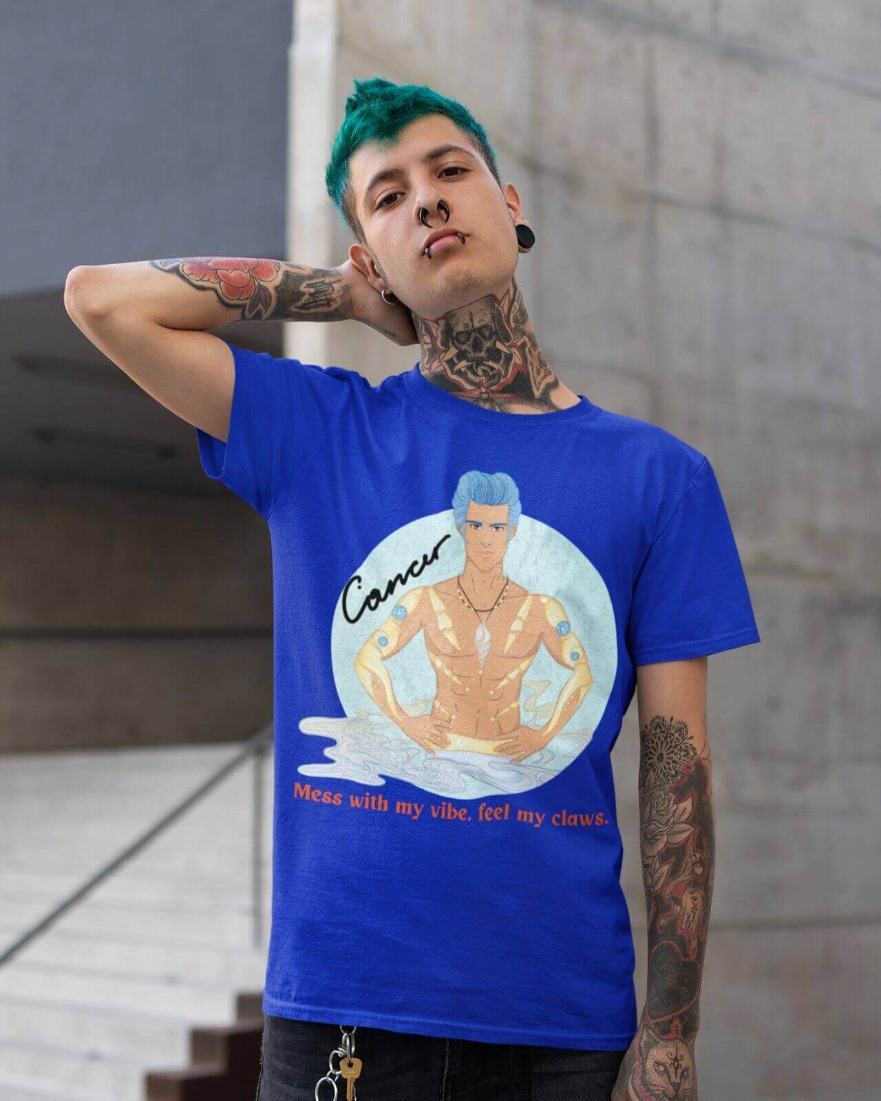 Printed T-Shirt - Regular Men - Cancer