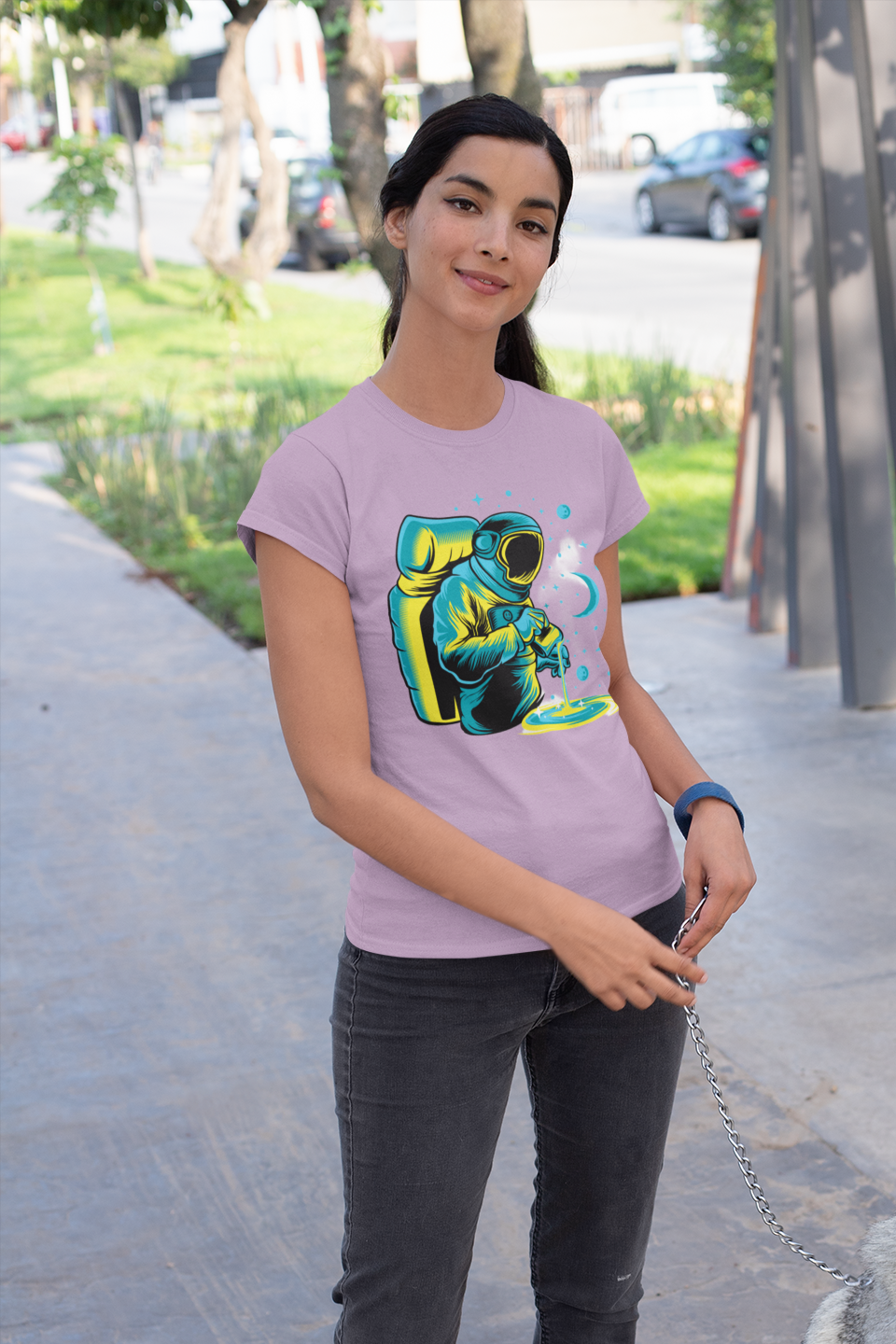 Printed T-Shirt - Regular Women - Chilling on Another Planet Tee Fusion