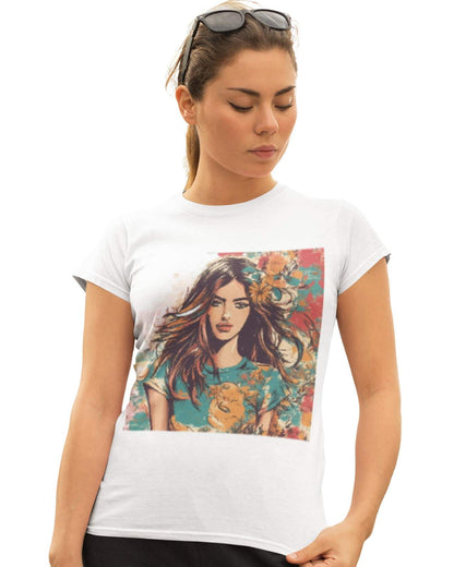 Printed T-Shirt - Regular Women - Radiant Dreamer