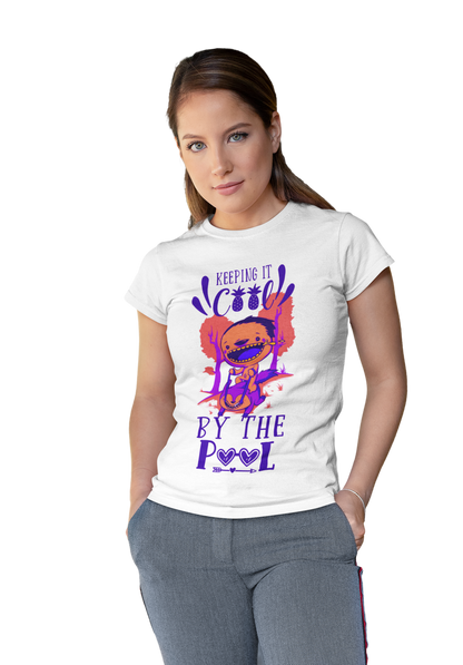 Printed T-Shirt - Regular Women - Keeping it Cool by the Pool Tee Fusion