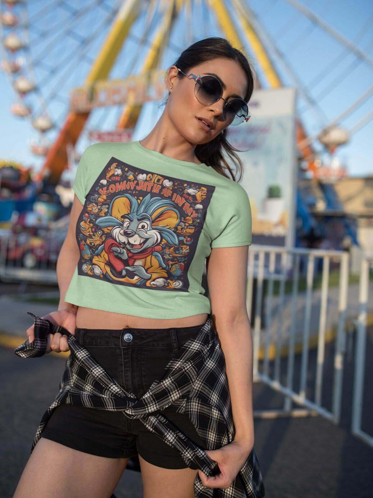 Printed T-Shirt - Crop Tops - Looney 2