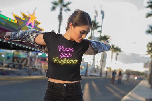 Printed T-Shirt - Crop Tops - Crown your Confidence