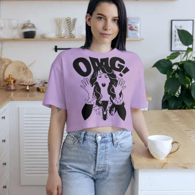 Printed T-Shirt – Crop Tops – Front – OMG