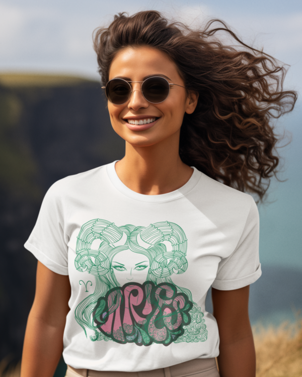 ai-created-mockup-of-a-woman-wearing-a-tee-at-the-top-of-a-mountain-to-celebrate-earth-day-m38190
