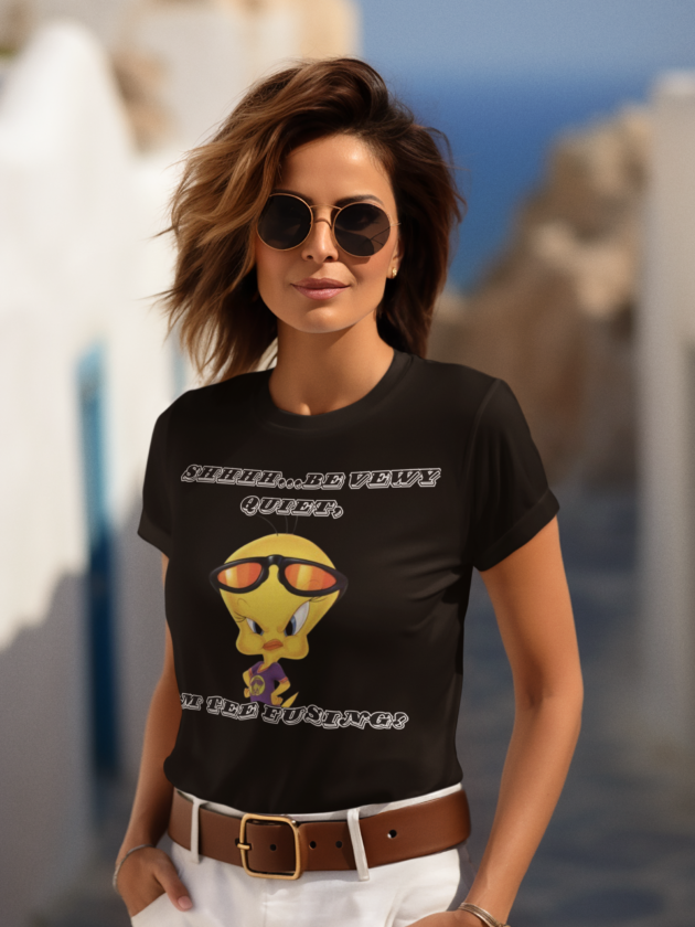 Printed T-Shirt - Regular Women - Shhh, Be Vewy Quite Tee Fusion