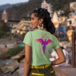 Printed T-Shirt - Crop Tops - Front - Wings to Fly Tee Fusion