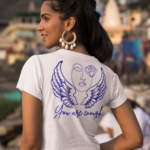 Printed T-Shirt - Crop Tops - You are Enough Tee Fusion