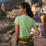 Crop Tops - Solid- Mint Green Tee Fusion