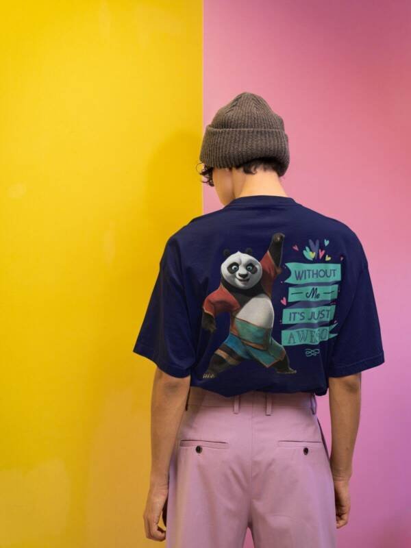 Oversized T- Shirt Men -  Without Me Its just Aweso - Image 4