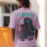 Oversized T- Shirt Men - Play High Tee Fusion