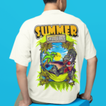 Oversized T- Shirt Men - Summer Chill Vibes Tee Fusion