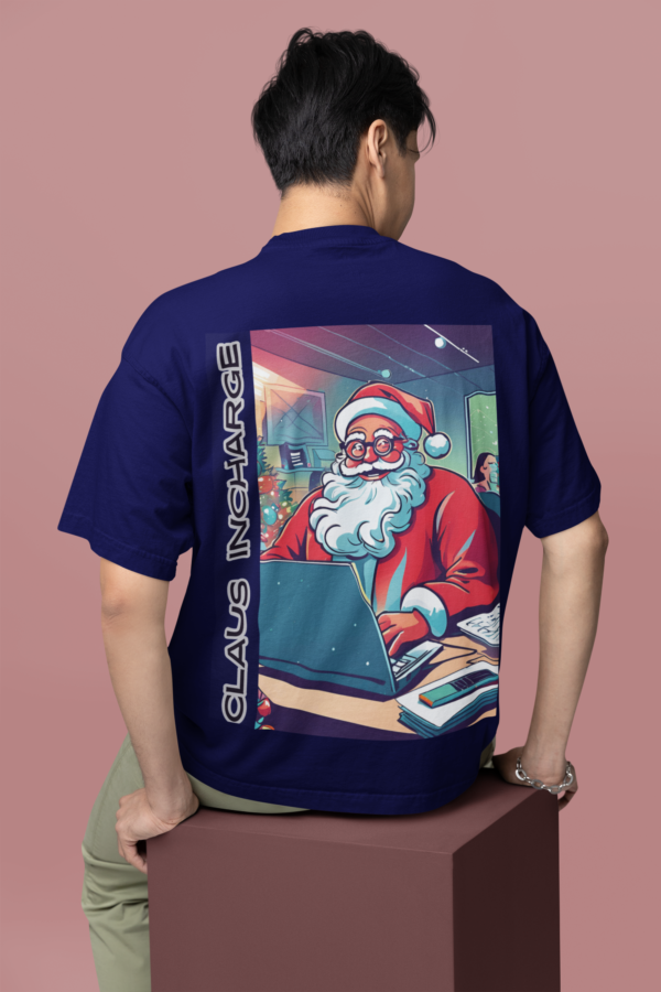 Oversized T- Shirt Men - Claus InCharge - Image 3