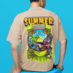 Oversized T- Shirt Men - Summer Chill Vibes Tee Fusion