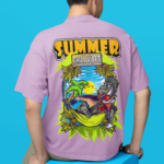 Oversized T- Shirt Men - Summer Chill Vibes Tee Fusion