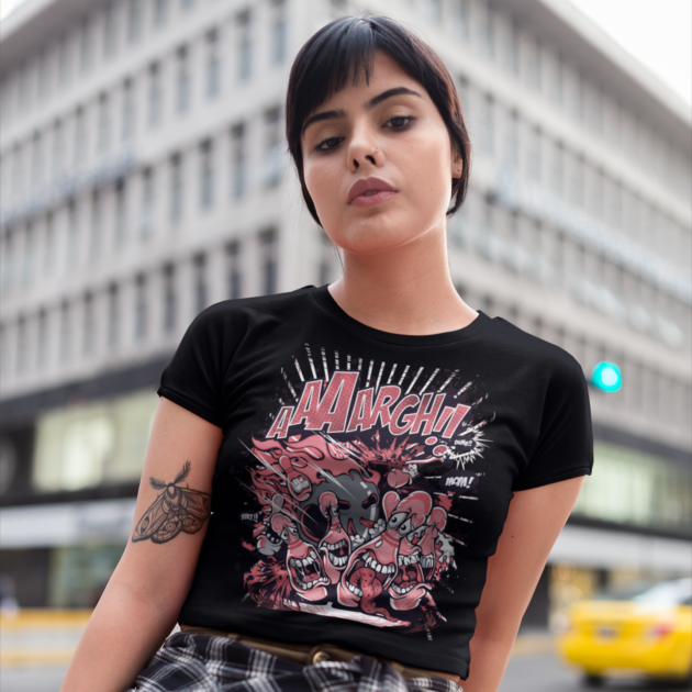 Printed T-Shirt – Crop Tops – AAARGHHH