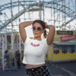 Printed T-Shirt - Crop Tops - Front - Courage Tee Fusion
