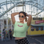 Printed T-Shirt - Crop Tops - Front - Courage Tee Fusion