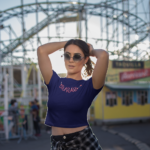 Printed T-Shirt - Crop Tops - Front - Courage Tee Fusion
