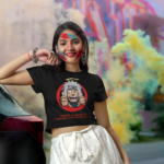Printed T-Shirt - Crop Tops - Front - Trying to Navigating through this crazy world Tee Fusion