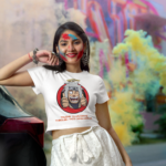 Printed T-Shirt - Crop Tops - Front - Trying to Navigating through this crazy world Tee Fusion