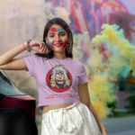 Printed T-Shirt - Crop Tops - Front - Trying to Navigating through this crazy world Tee Fusion
