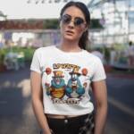 front-shot-of-a-beautiful-woman-wearing-a-crop-top-tee-mockup-a1942