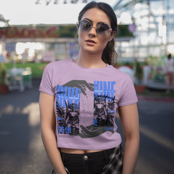 Printed T-Shirt - Crop Tops - Divine - Image 2