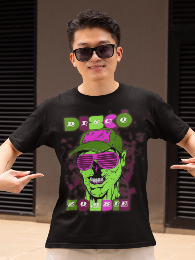 Printed T-Shirt - Regular Men - Disco Zombie Tee Fusion