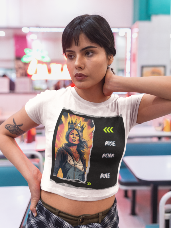 latina-woman-wearing-a-crop-top-tee-mockup-at-a-restaurant-a19416