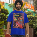 mockup-of-a-bearded-skater-wearing-a-crewneck-t-shirt-and-a-turban-m38645