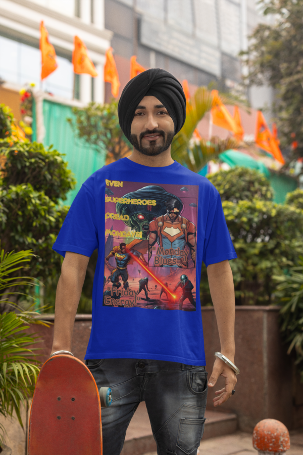 mockup-of-a-bearded-skater-wearing-a-crewneck-t-shirt-and-a-turban-m38645