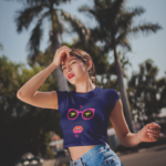 Printed T-Shirt - Crop Tops - Front - B E U TIFUL Tee Fusion
