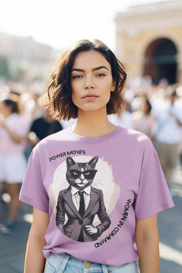 Printed T-Shirt - Regular Women - Power Moves Women in Command - Image 4