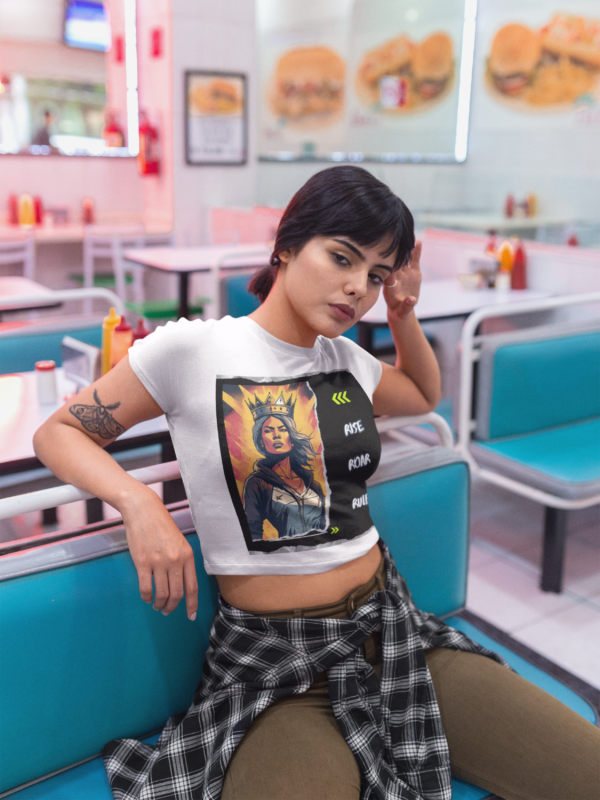 sleepy-girl-wearing-a-crop-top-tee-mockup-sitting-down-a19414