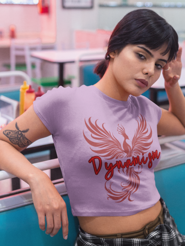 Printed T-Shirt - Crop Tops - Dynamism Tee Fusion