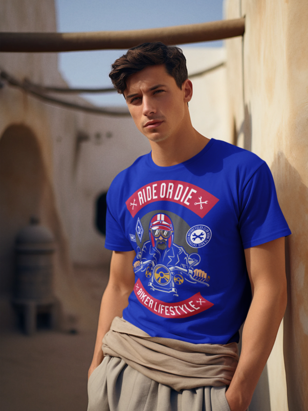 Printed T-Shirt - Regular Men - Ride or Die Tee Fusion