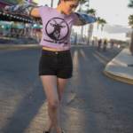 Printed T-Shirt - Crop Tops - Front - Greatest of All Time Tee Fusion