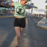 Printed T-Shirt - Crop Tops - Front - Greatest of All Time Tee Fusion