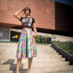 woman-wearing-a-t-shirt-mockup-standing-outside-high-school-a19534